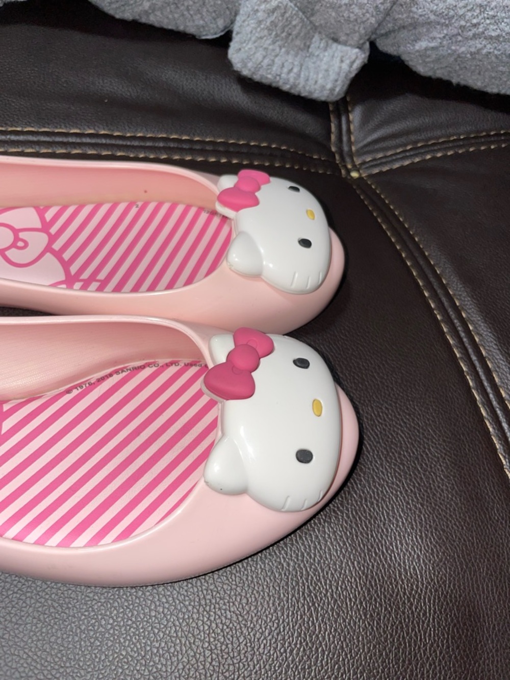 Mel by Melissa Pink Hello Kitty Jelly Flats for Kids - Picture 8 of 12